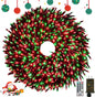 50FT 1000 LED Christmas Cluster Lights, Firecracker String Lights with Remote & 8 Modes & Timer, Waterproof Fairy Twinkle Light Plug in for Indoor Outdoor Party Garden Xmas Tree Decoration, Warm White