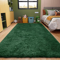 Ophanie Area Rugs for Living Room Bedroom, Upgrade Non-Slip Fluffy Soft Grey Shag Carpet, Indoor Floor Gray 4x6 Fuzzy Shaggy Living Room Plush Rug for Kids Home Dorm Decor Aesthetic