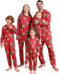 Adisputent Christmas Pajamas for Family Matching Cute Long Sleeve Couples Soft Sleepwear One Piece Funny Christmas Pjs Sets