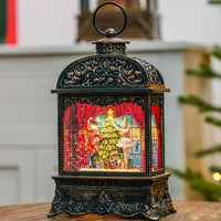 Christmas Snow Globes, Adoration of The Magi Nativity Manger Scene, Silent Night Music Water Lantern, Holiday Decorations Gifts for Family, Children or Friends