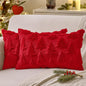 MIULEE Christmas Throw Pillow Covers Dark Green Christmas Decorations Set of 2 Xmas Tree 18x18 Pillow Covers Soft Plush Faux Wool Pillowcases Holiday Festivals Winter Home Decor Sofa Couch Bed Porch