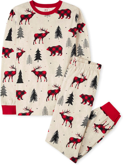 The Children's Place Family Matching, Christmas and Holiday Pajama Sets, Cotton