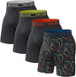 Pair of Thieves Men’s Long Boxer Briefs – Soft, Breathable, Quick Dry Underwear with 4-Way Stretch – Multi-Pack