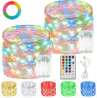 4 Pack 60 LED Fairy Lights Battery Operated with Timer, 20FT Waterproof Twinkle Lights Indoor Outdoor, Cuttable String Lights for Bedroom, Wedding, DIY, Centerpiece, Christmas Decorations (Warm White)