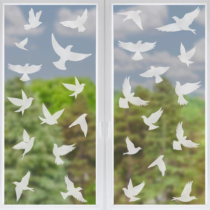 116PCS Christmas Decorations, 9 Sheets Christmas Window Clings, Snowflake Window Clings Decals, Double Sided Xmas Snowflake Decal Stickers for Winter Holiday Home Indoor Decorations Decor Supplies