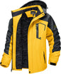 7DAY'S Men's Winter Skiing Jackets Water Resistant Fleece Coats Insulated Thermal Snowboard Jacket Parka Raincoat with Hood