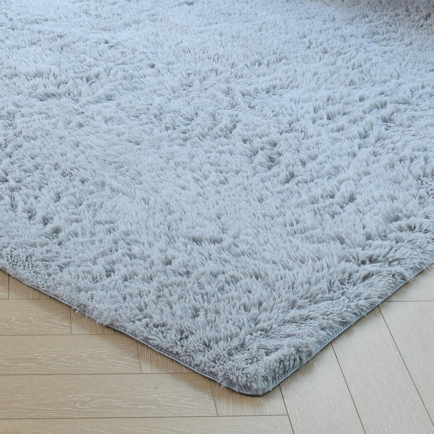 duduta Navy Blue Fluffy Plush Runner Rugs 2x6 ft Tie Dye Rectangle Shag Rug for Bedroom Dorm Living Room Kids Room, Machine Washable Anti-Slip