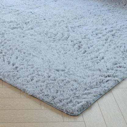 duduta Navy Blue Fluffy Plush Runner Rugs 2x6 ft Tie Dye Rectangle Shag Rug for Bedroom Dorm Living Room Kids Room, Machine Washable Anti-Slip