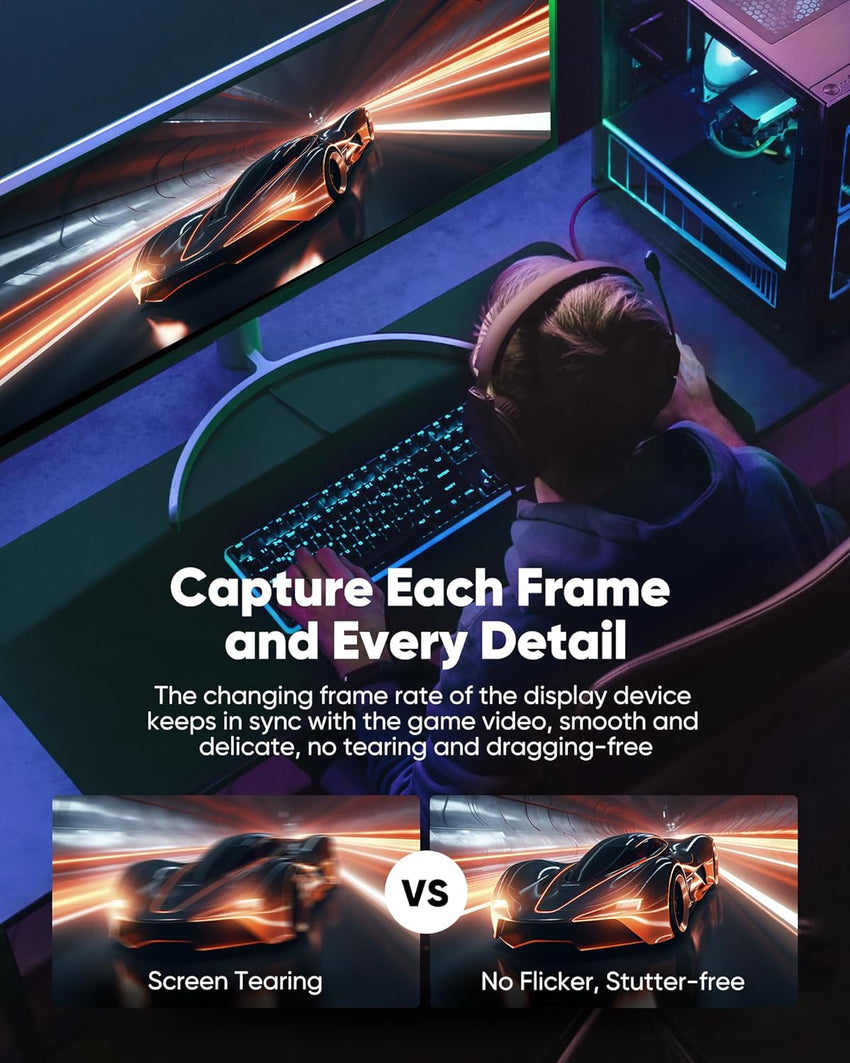 Snowkids Long HDMI Cable 25 ft, 8K 48Gbps Ultra High-Speed HDMI 2.1 Cables Cord, 10K 8K@60Hz, 4K@120Hz Compatible for TV/Laptop/Monitor/PS-5/X-box/Projector/Entertainment, Sound System & More