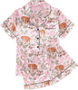 Ekouaer Womens Silk Satin Pajama Sets Soft Short Sleeve Button Down Sleepwear Top and Shorts 2 Piece Pjs Lounge Set