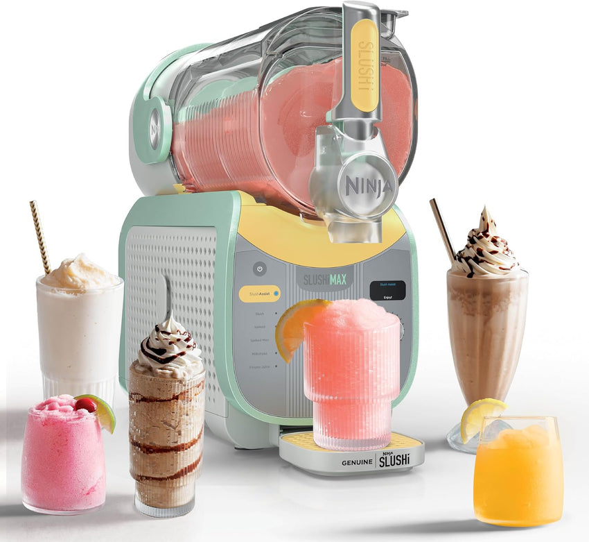 Ninja SLUSHi Max XXL Smart Frozen Drink Maker | Top Performance & Smart Technology, Party-Size 150oz Capacity, No Ice Needed, 6 Programs, Ideal Temp & Texture up to 12 hours | Peach FS605