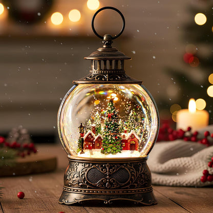 Christmas Snow Globes, Adoration of The Magi Nativity Manger Scene, Silent Night Music Water Lantern, Holiday Decorations Gifts for Family, Children or Friends