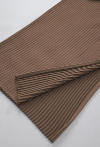 Pink Queen Women's 2 Piece Sweater Outfits Set Summer Cap Sleeve Tops Bodycon Maxi Long Skirt Knit Dresses