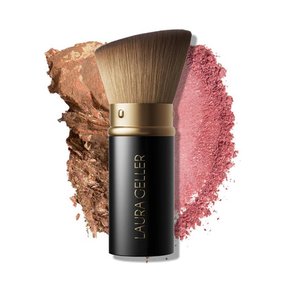 LAURA GELLER NEW YORK Cosmetic Professional Makeup Brushes - Cruelty-Free 02 Retractable Angled Kabuki Brush