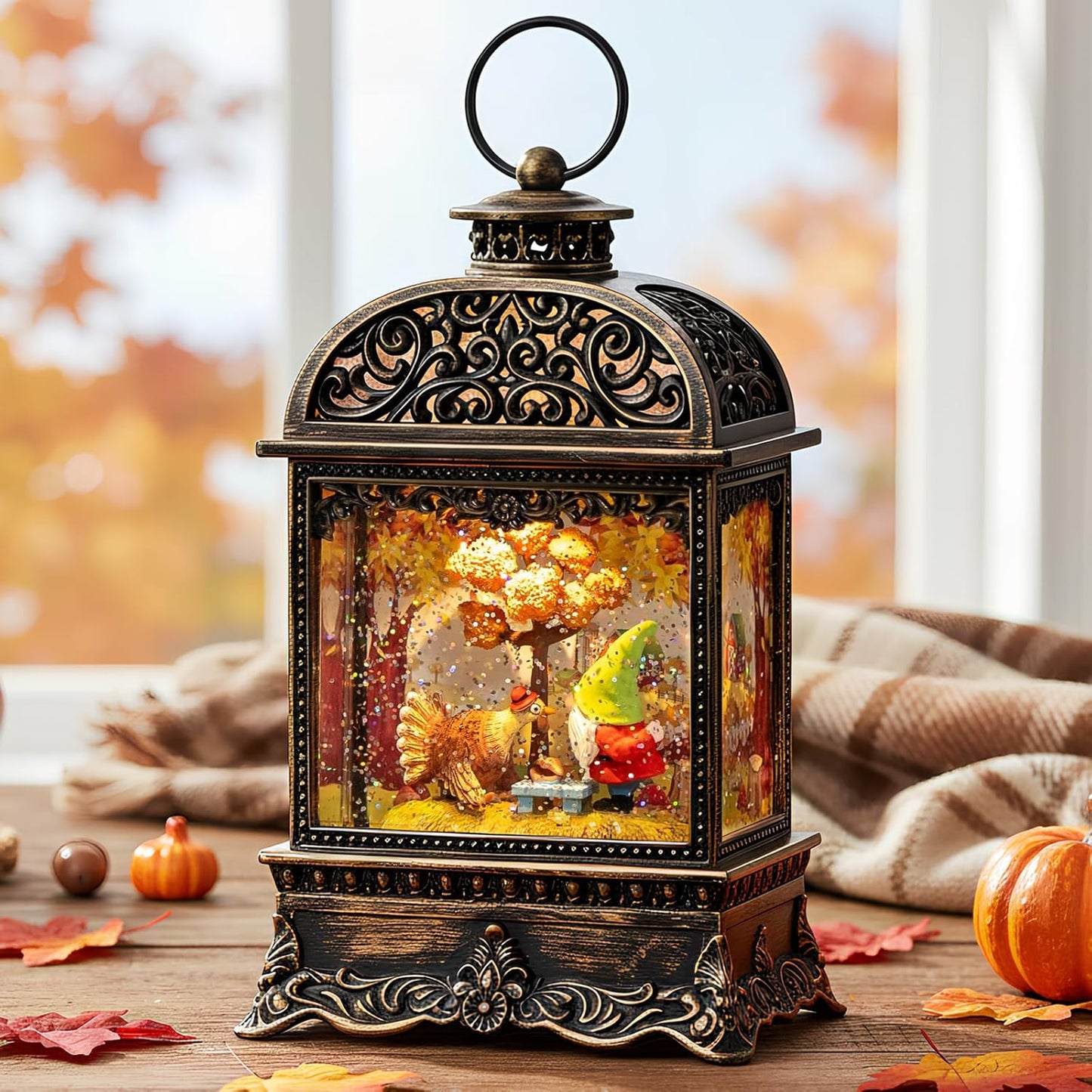 Christmas Snow Globes, Adoration of The Magi Nativity Manger Scene, Silent Night Music Water Lantern, Holiday Decorations Gifts for Family, Children or Friends