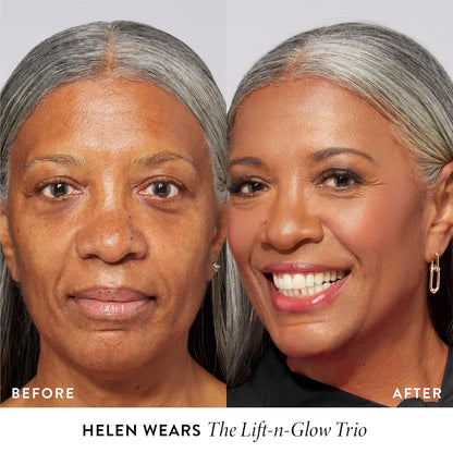 LAURA GELLER NEW YORK Geller's Greatest Lift-n-Glow Baked Trio Palette - Highlighter, Blush, Bronzer - All Skin Tones