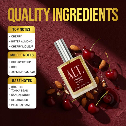 ALT. FRAGRANCES Cherry Smash No. 12, Inspired by Lost Chery Perfume for Women & Men, Unisex Perfume, Extrait de Parfum, Long Lasting Scent, 60ml