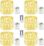 4 Pack 60 LED Fairy Lights Battery Operated with Timer, 20FT Waterproof Twinkle Lights Indoor Outdoor, Cuttable String Lights for Bedroom, Wedding, DIY, Centerpiece, Christmas Decorations (Warm White)