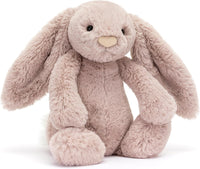 Jellycat Bashful Luxe Rosa Bunny Stuffed Animal, Medium 12 inches - Rabbit & Bunny Plush Toy - Classic Children's Gift
