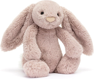 Jellycat Bashful Luxe Rosa Bunny Stuffed Animal, Medium 12 inches - Rabbit & Bunny Plush Toy - Classic Children's Gift