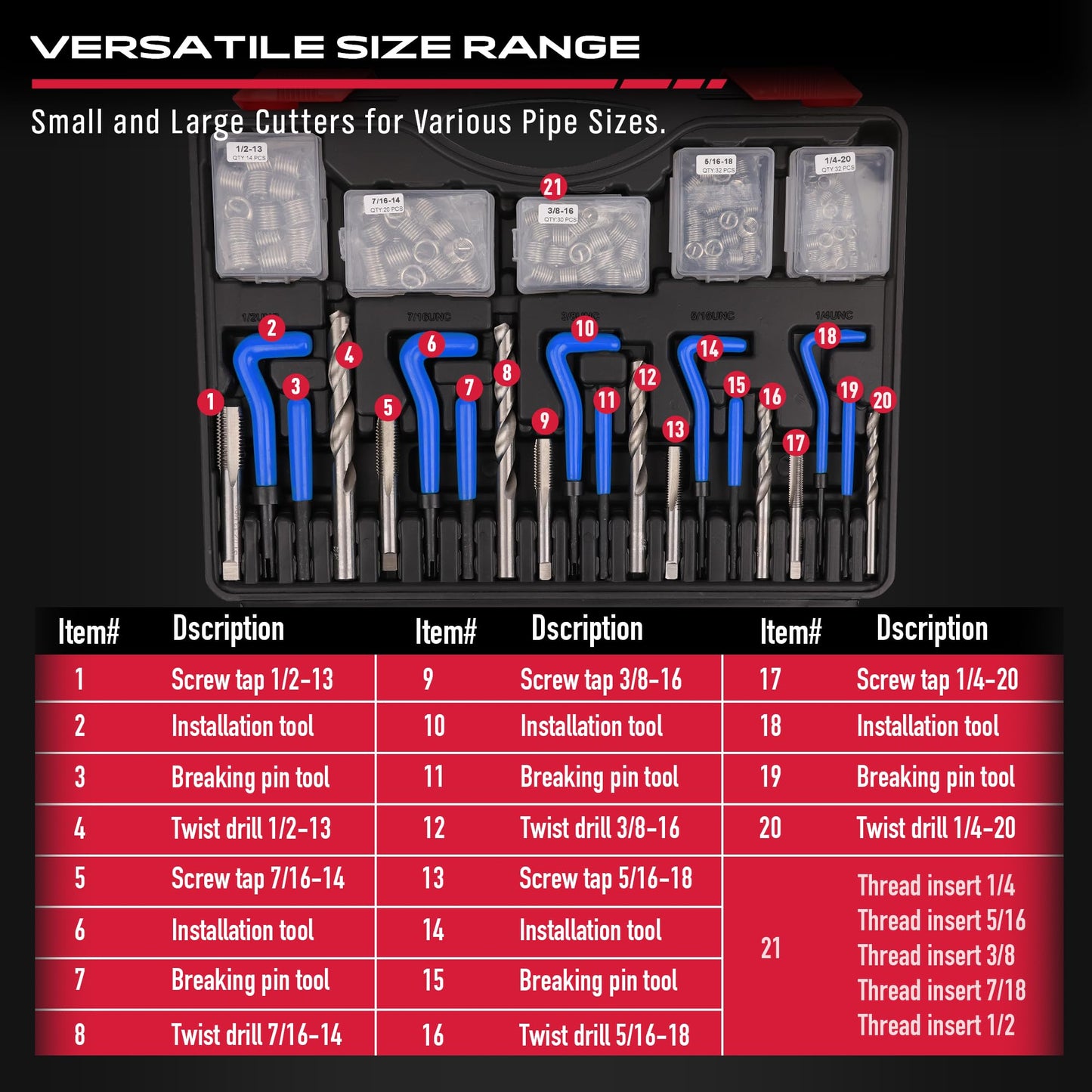 Thread Repair Thread Chaser Tool Set - 49PCS Thread Cleaner Rethreading Master Kit Metric SAE Bolt Restorer File Nut Rethreader Automotive Wheel Stud Spark Plug Engine Standard Screw Threading UNC UNF