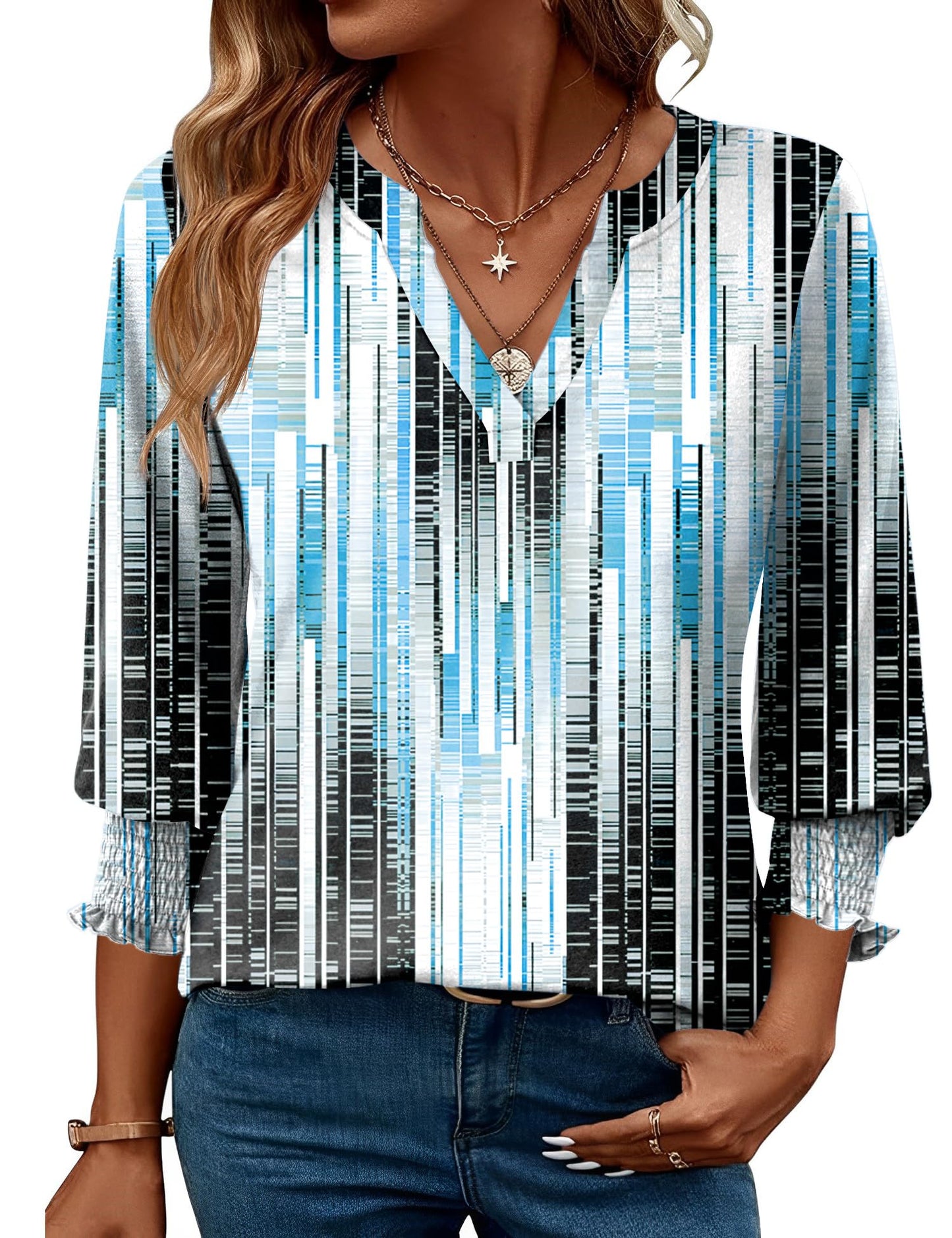 Black and Blue Stripes3X-Large
