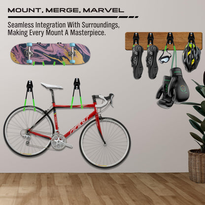 Garage Tool Storage Wall Hook Assortment Set: 15PCS Heavy Duty Large Hanger Garden Tool Organizer Ladder Bike Rack Yard Tool Holder Shed Shovel Metal Screw Organization Bicycle Steel Bracket