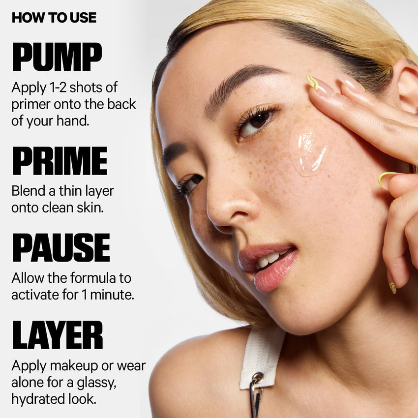 Milk Makeup Hydro Grip Primer with Hyaluronic Acid + Niacinamide – Hydrating Face Primer Grips Makeup for Up to 12 Hours – Silicone-Free, Lightweight Gel with Dewy Finish – 0.33 oz
