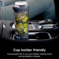 Ninja BC151NV Blast Portable Blender, Cordless, 18oz. Vessel, Personal Blender-for Shakes & Smoothies, BPA Free, Leakproof-Lid & Sip Spout, USB-C Rechargeable, Dishwasher Safe, Denim Blue (Renewed)