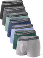 DAVID ARCHY Mens Trunks Underwear Soft Breathable Rayon Made from Bamboo Trunk No Fly Pouch