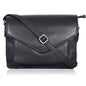 Leather Flapover Crossbody Handbag Purse for Women with Adjustable Strap & Overflap Snap Closure Tote/Bag