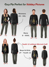Rnxrbb 2025 Christmas Pajamas Family Matching Sets Christmas Pjs Xmas Sleepwear for Women Men Couples Adult Kids