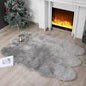 Faux Fur Rug Sheepskin Shag Fluffy Fuzzy White 2x6 ft Runner Rugs for Bedroom Bedside Bed Floor Living Room Plush High-Density Cushion Carpet Super Sofa Cover