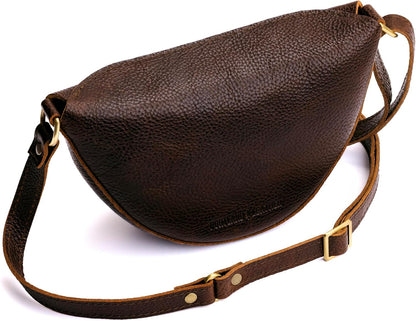 Portland Leather Goods Koala Sling Bag – Leather Sling with Adjustable Strap – Handmade from the Finest Full-Grain Hides