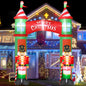 8FT Christmas Inflatables Nativity Scene, Blow Up Christmas Nativity Scene, LED Lighted The Birth of Jesus Scene Inflatables Decor, Christmas Outdoor Inflatable Decor for Xmas Yard Lawn Patio