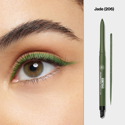 Revlon ColorStay Pencil Waterproof Eyeliner, Smudge-Proof, Eye Makeup with Built-In Sharpener, 202 Black Brown, 0.01 oz