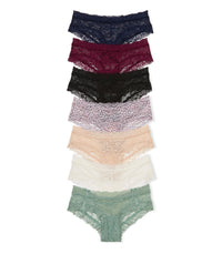 Victoria's Secret Women's Lace Cheeky Underwear, Minimal Coverage Panties for Women, Multi Pack (XS-XXL)