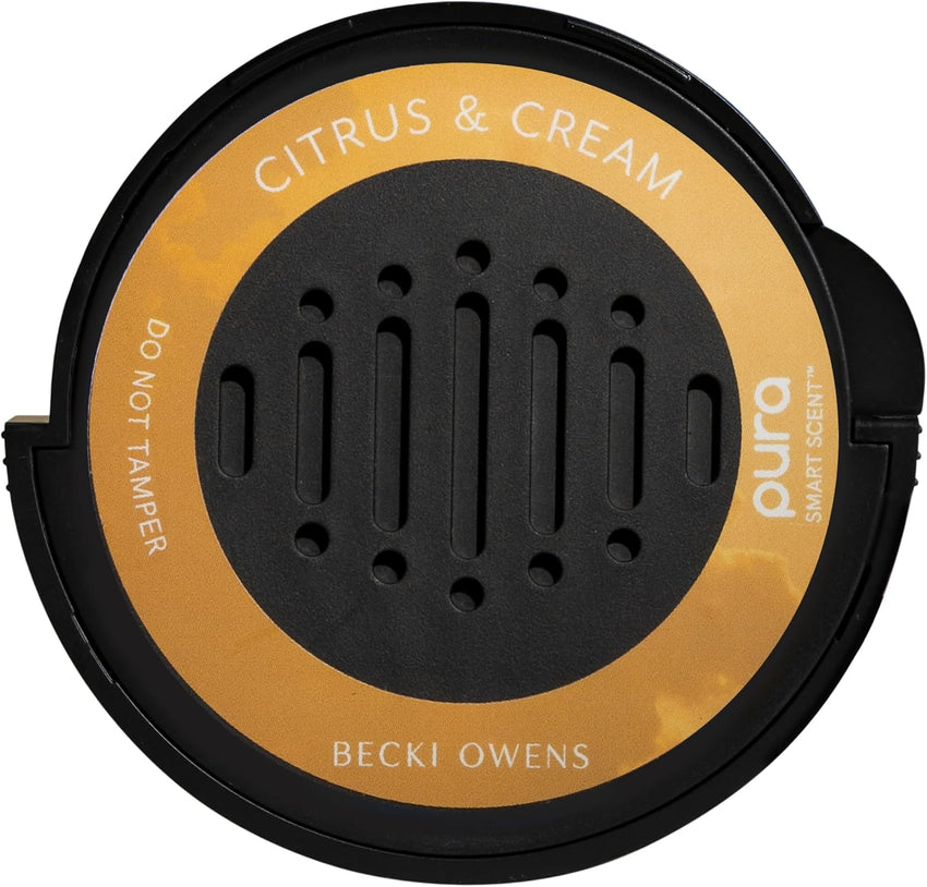 Pura and Becki Owens - Pura Car Scent Refill - Fragrance for Car Diffuser - Clean & Safe Luxury Diffuser Scent - Long-Lasting Fragrance for 30 Days of Aroma - Coconut Calm