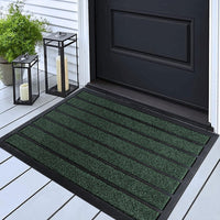 ubdyo Extra Durable Door Mat - Dirt Trapping Outdoor Welcome Mats - Non-Slip Outdoor Indoor Entrance - Low Profile Front Doormat (30" x 17", Bright Brown)