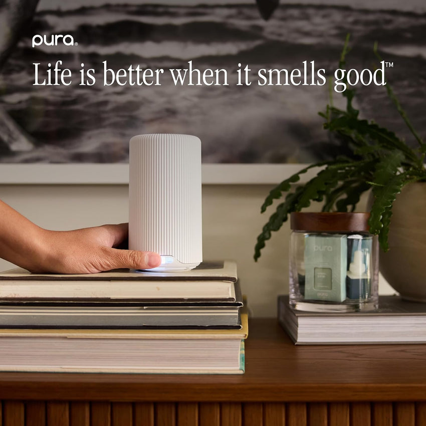 Pura x Studio McGee Home Scent Refill - Smart Air Diffuser - Up to 120-Hours of Luxury Fragrance per Refill - Home Essential - Clean & Safe Diffuser Fragrance - 2 Pack, Santal Vanilla