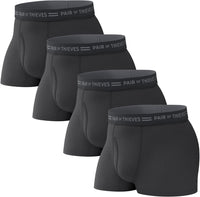 Pair of Thieves Men’s Trunks Underwear (4 Pack) - Everyday Kit Cotton Trunks For Men
