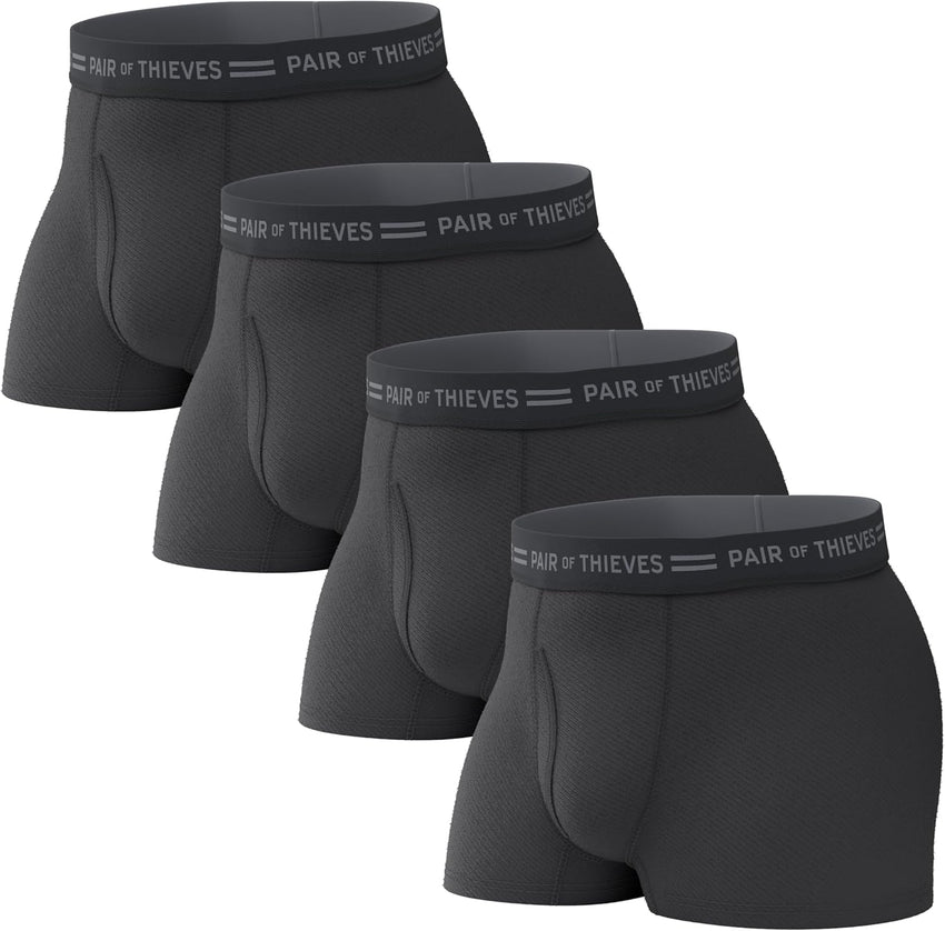 Pair of Thieves Men’s Trunks Underwear (4 Pack) - Everyday Kit Cotton Trunks For Men