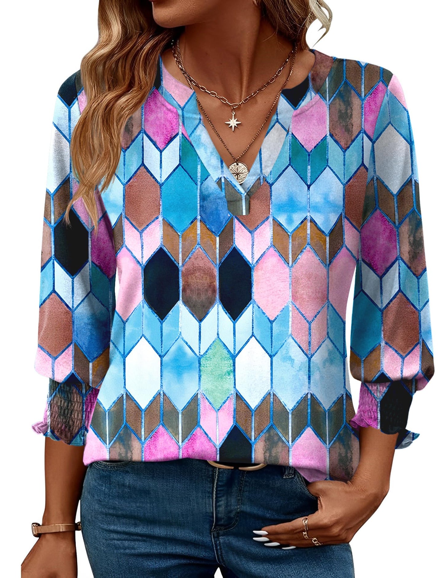 Purple-blue Plaid4X-Large