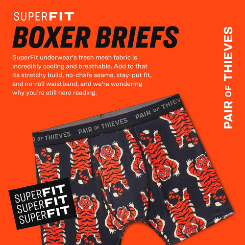 Pair of Thieves Super Fit Men's Boxer Briefs – Soft, Breathable, Quick-Dry Underwear with 4-Way Stretch (2 & 3 Pack)