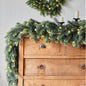 6FT PARTY JOY Seasonal Artificial Christmas Garland with LED String Lights Pine Needle Cypress Garland for Holiday Winter Indoor Outdoor Decor