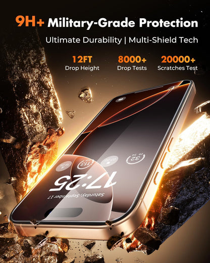 UNBREAKcable 2+2 Pack for iPhone 16 Pro Max Screen Protector & Lens Protector