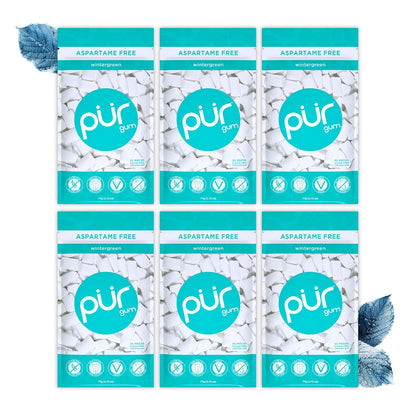 PUR Gum | Aspartame Free Chewing Gum | 100% Xylitol | Natural Spearmint Flavored Gum, 55 Pieces (Pack of 3)