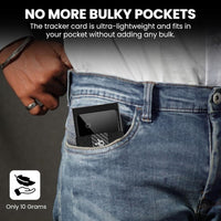 CODE 118 Slim Wallet Tracker Card for Android – Credit Card Size Bluetooth Tracking Device – Ultra Thin Aluminum & Tempered Glass – Ring Feature – Long Battery Life