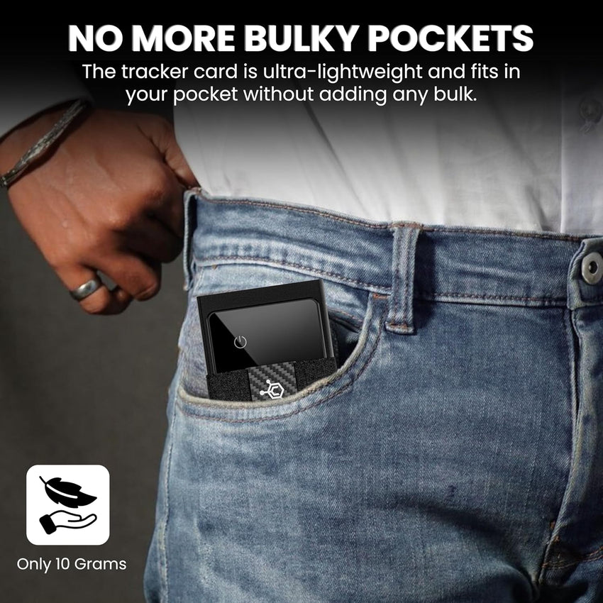 CODE 118 Slim Wallet Tracker Card for Android – Credit Card Size Bluetooth Tracking Device – Ultra Thin Aluminum & Tempered Glass – Ring Feature – Long Battery Life