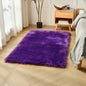 duduta Navy Blue Faux Sheepskin Throw Rug 2x3 ft, Fluffy Shag Fur Chair Cover Small Bedside Dorm Rug Non Slip Machine Washable
